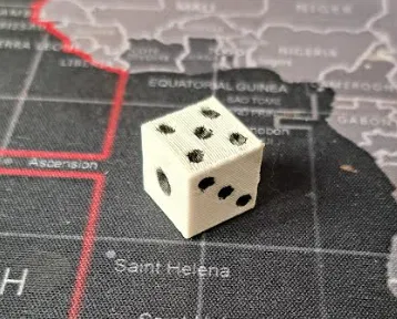 Viên Xúc Xắc D6 Cơ Bản Cho Board Game, RPG - In 3D Dễ Dàng - Image 1