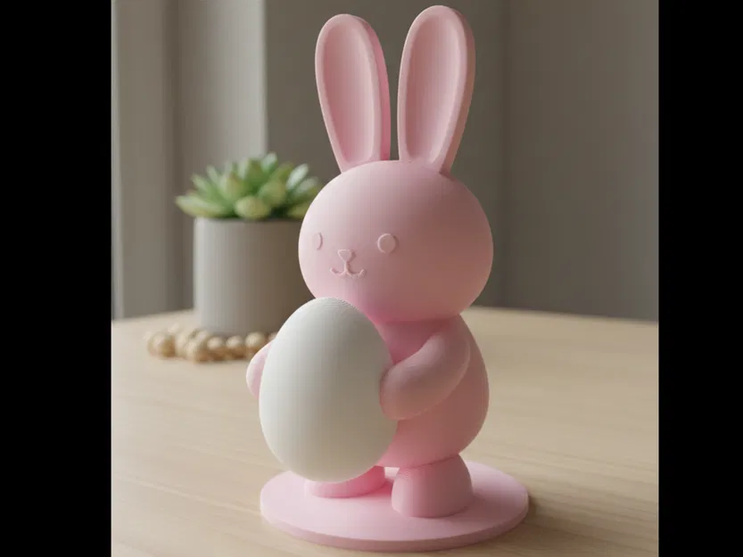 Tượng Thỏ Phục Sinh Ôm Trứng - Image 1