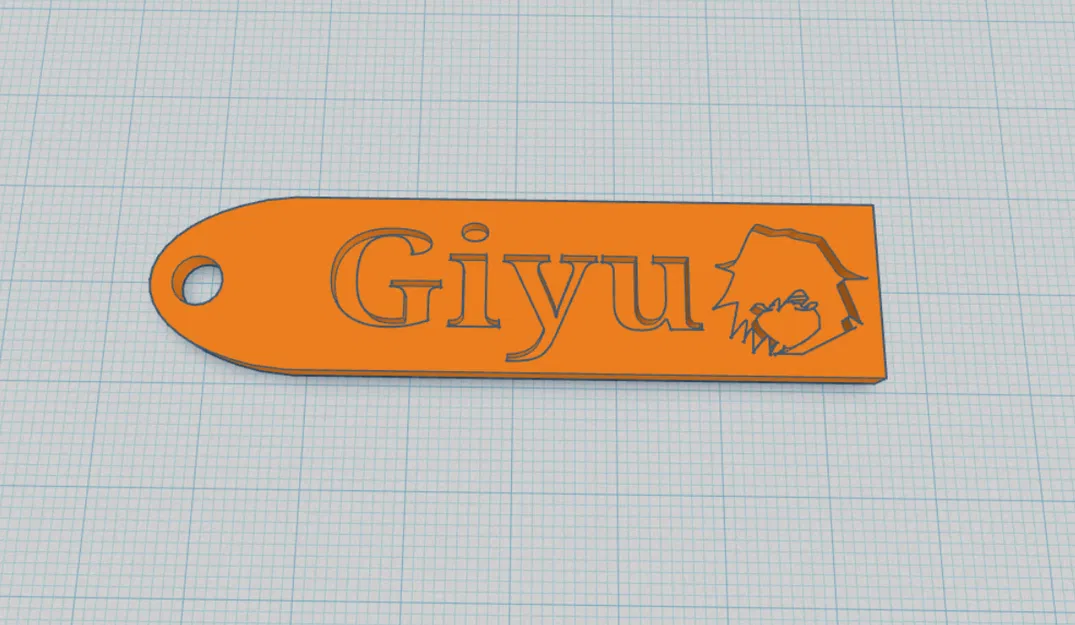 Móc Khóa Giyu Demon Slayer - In 3D Độc Đáo - Image 1