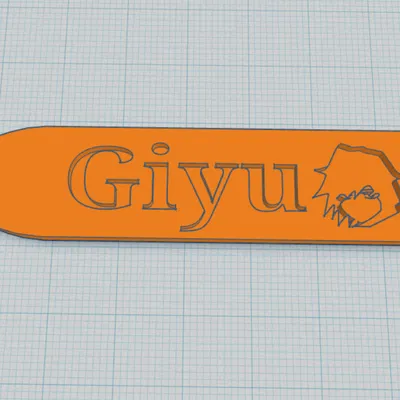 Móc Khóa Giyu Demon Slayer - In 3D Độc Đáo