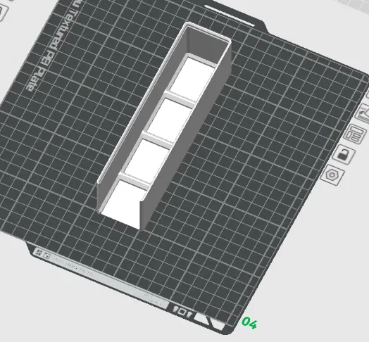 Gridfinity lite - khay chứa đồ trơn tiết kiệm, mở hai đầu - Image 1