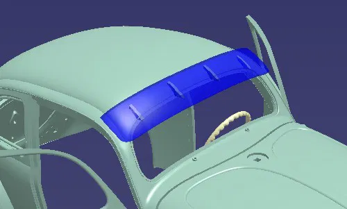 Chắn Nắng Kính Trước 3D Cho VW Beetle Cửa Sổ Chia Đôi - Image 1