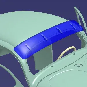 Chắn Nắng Kính Trước 3D Cho VW Beetle Cửa Sổ Chia Đôi