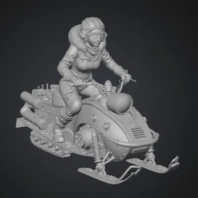 Mô Hình "Snowbound Steam Rider" - Cô Gái Steampunk Phiêu Lưu