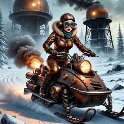 Mô Hình "Snowbound Steam Rider" - Cô Gái Steampunk Phiêu Lưu