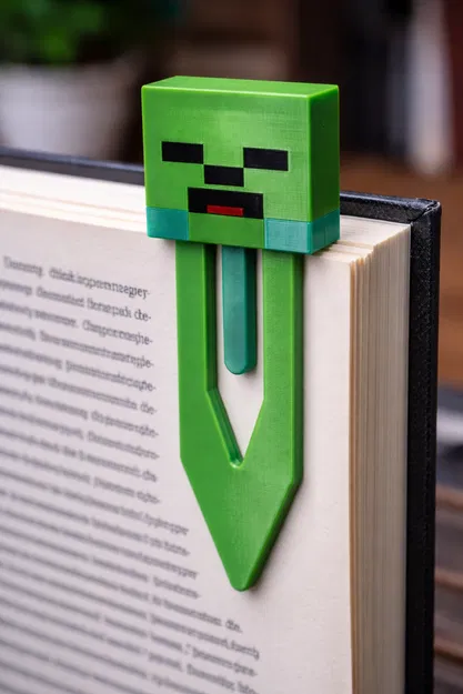 Kẹp Sách Zombie Minecraft Độc Đáo Cho Fan - Image 1