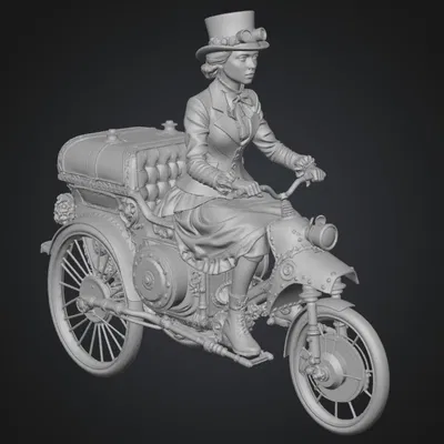 Mô Hình Clockwork Rider - Nữ Kỵ Sĩ Steampunk Độc Đáo