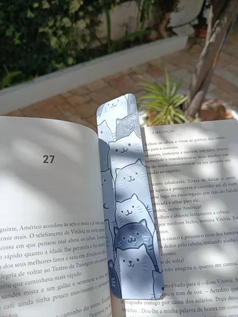 Bookmark mèo HueForge (Cat bookmark Hueforge) - Image 2