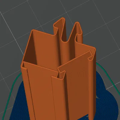 Phụ kiện 3D: Nẹp giữ đèn LED 10mm cho nhôm định hình 2020