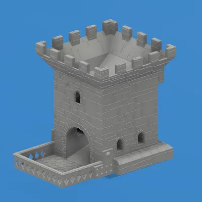 Tháp thả xúc xắc Lâu đài kèm móc treo DM Screen