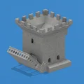 Tháp thả xúc xắc Lâu đài kèm móc treo DM Screen - Thumbnail 3