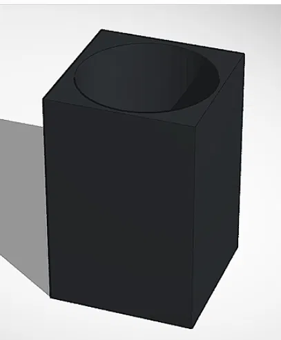 Ống Cắm Bút 3D Đơn Giản, Bền Bỉ - Thành 5mm - Image 1