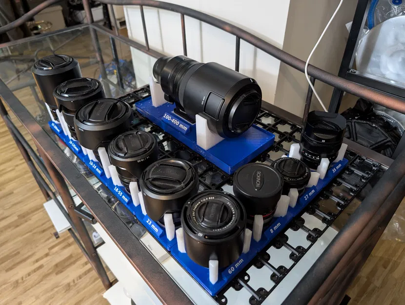 Khay Gridfinity đựng các ống kính Fujifilm X-Mount (Assorted Lenses) - Image 1