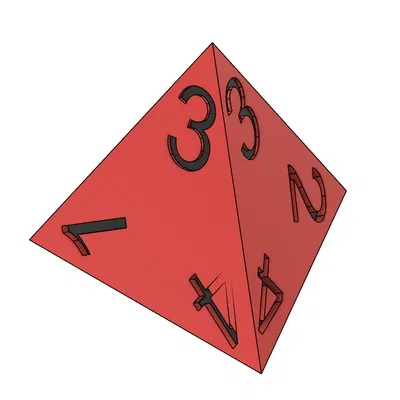 Xúc xắc 4 mặt (d4) in 3D - Phụ kiện không thể thiếu cho game thủ