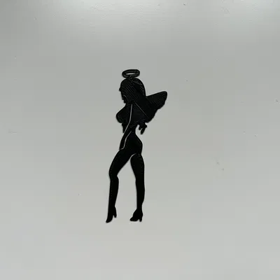 Tranh Treo Tường Hình Bóng Thiếu Nữ Thiên Thần Độc Đáo