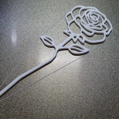 Mô hình Hoa hồng Line Art 3D - Quà tặng Tình yêu Tinh tế