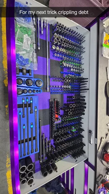 Bộ tool box grid organizer dạng modular cho ngăn kéo & hộp đồ nghề - Image 3