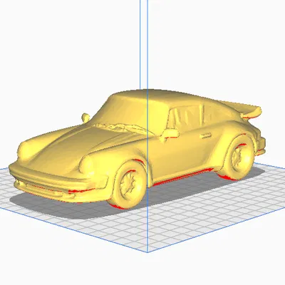 Mô Hình Xe Porsche 930 3D - Tùy Chỉnh Kích Thước