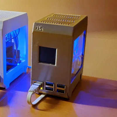 Vỏ case mini tower cho Raspberry Pi 5