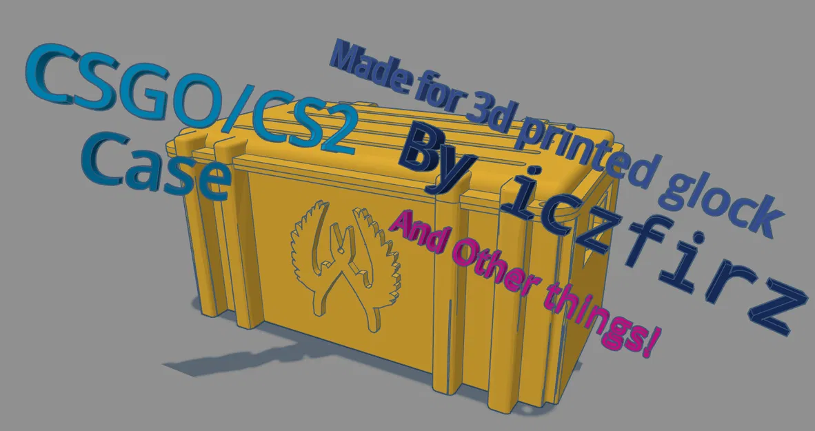 Hộp/Case CSGO/CS2 cho 3D Glock (Box/Case lưu trữ) - Image 1