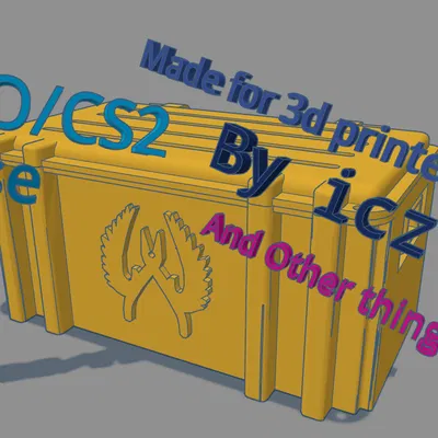 Hộp/Case CSGO/CS2 cho 3D Glock (Box/Case lưu trữ)