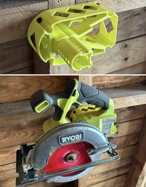 Giá treo dụng cụ Ryobi 18V (cưa đĩa) kiểu faux battery - Image 1