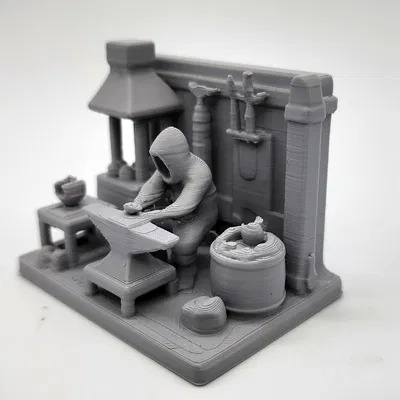 Mô hình thu nhỏ Thợ rèn (Blacksmith Miniature)