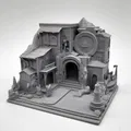 Marketplace Miniature – Mô hình cổng vào chợ/hầm ngục (có thể scale) - Thumbnail 1
