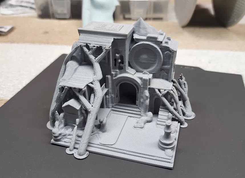 Marketplace Miniature – Mô hình cổng vào chợ/hầm ngục (có thể scale) - Image 5