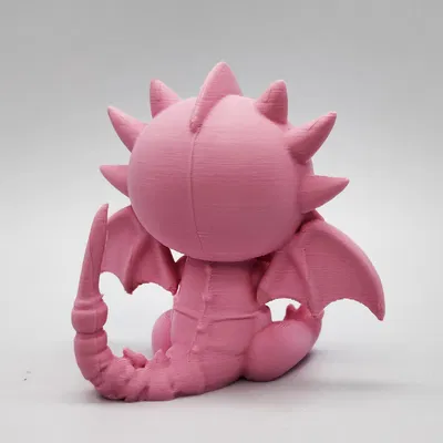 Rồng Dễ Thương Ngồi Ôm Trái Tim