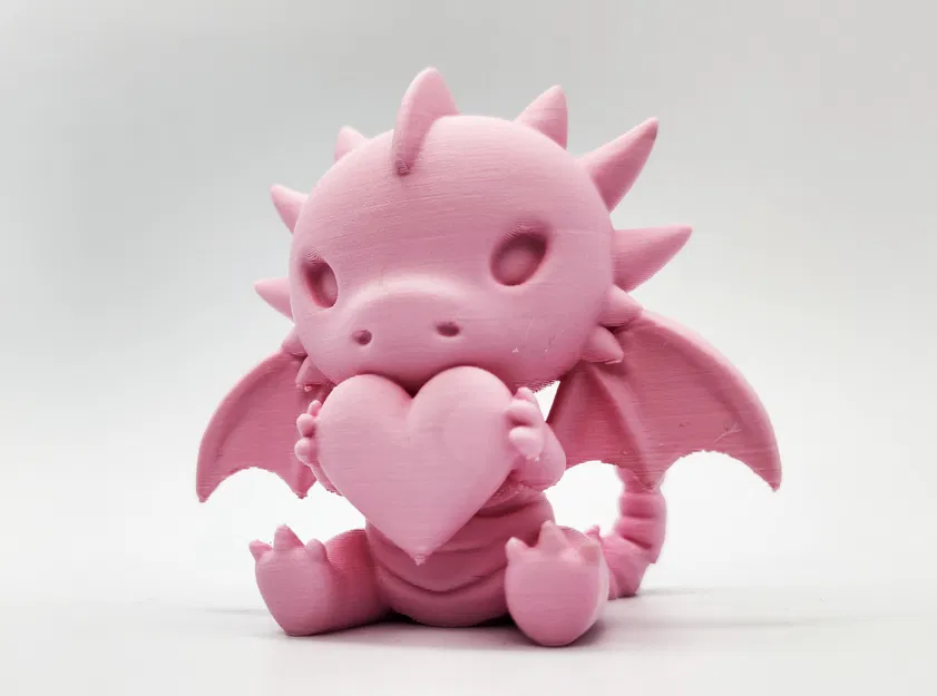 Rồng Dễ Thương Ngồi Ôm Trái Tim - Image 7