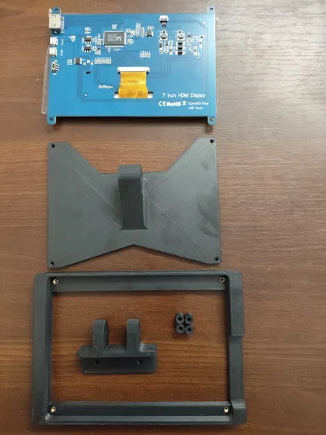 Vỏ màn hình HDMI 7" kèm bracket cho extrusion 2020 (hợp VZBOT) - Image 4