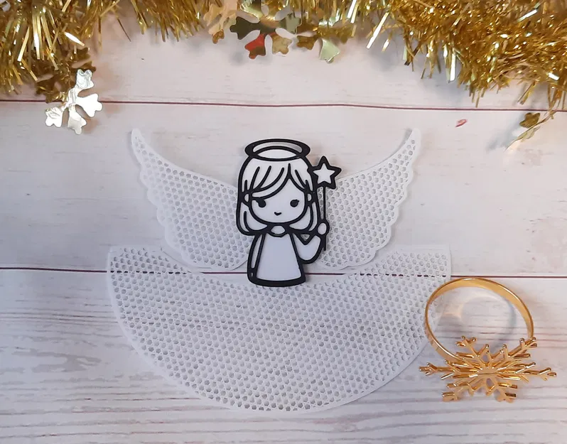 Thiên thần cầm ngôi sao – đồ trang trí/ornament - Image 2