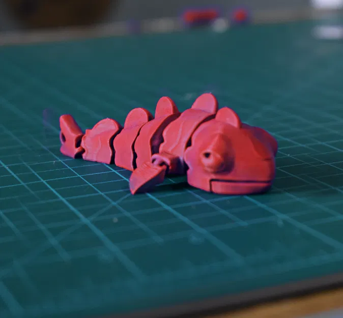 Móc Khóa Cá 3D Articulated - In 3D Không Cần Support - Image 1