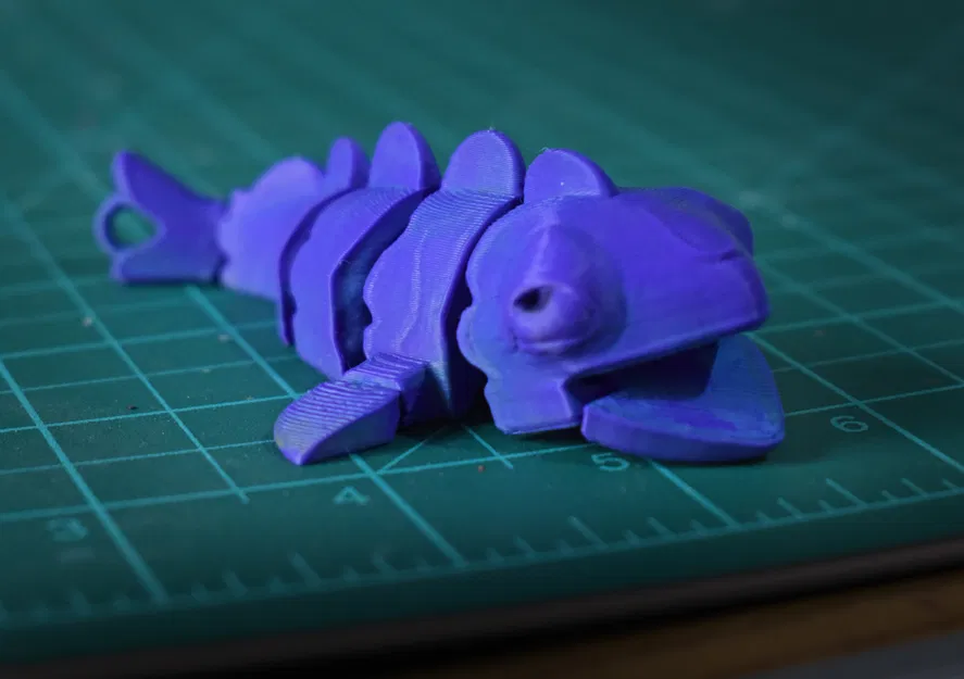 Móc Khóa Cá 3D Articulated - In 3D Không Cần Support - Image 3