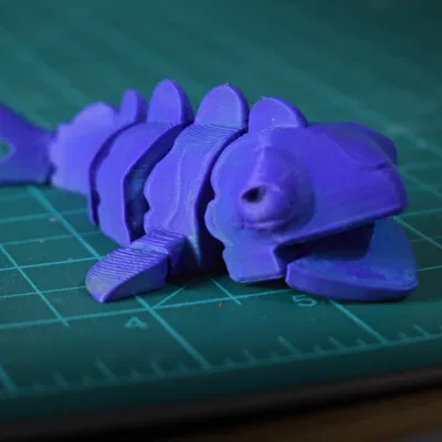 Móc Khóa Cá 3D Articulated - In 3D Không Cần Support