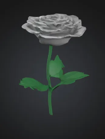 Mô Hình Hoa Hồng 3D Đẹp Tinh Xảo Dễ In - Image 1