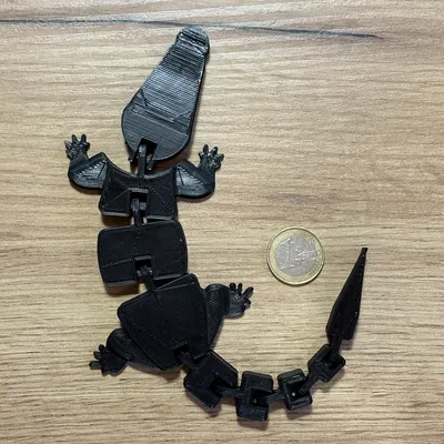 Cá sấu dẻo (Flexible Alligator) khớp nối print in place