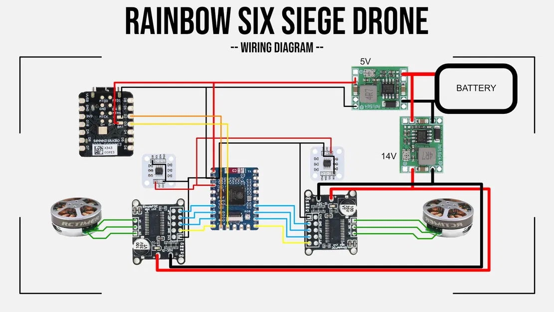 Rainbow Six Siege - Drone (Bản sao drone chạy motor brushless) - Image 4