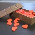 Hộp hình thanh chocolate đầy 143 trái tim - Thumbnail 1