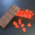 Hộp hình thanh chocolate đầy 143 trái tim - Thumbnail 2