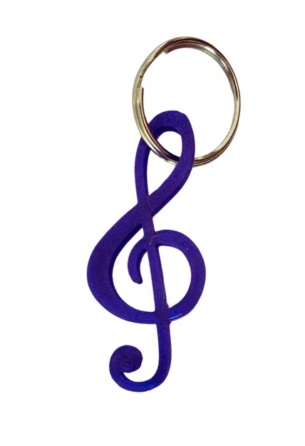 Móc Khóa Nốt Nhạc Treble Clef Dành Cho Người Yêu Âm Nhạc - Image 1