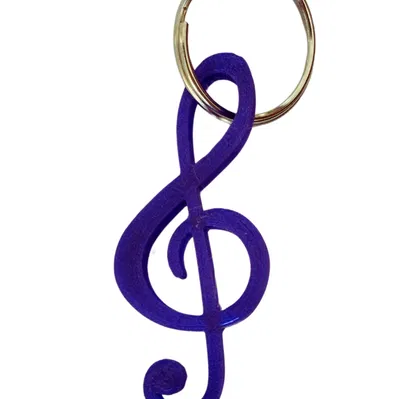 Móc Khóa Nốt Nhạc Treble Clef Dành Cho Người Yêu Âm Nhạc