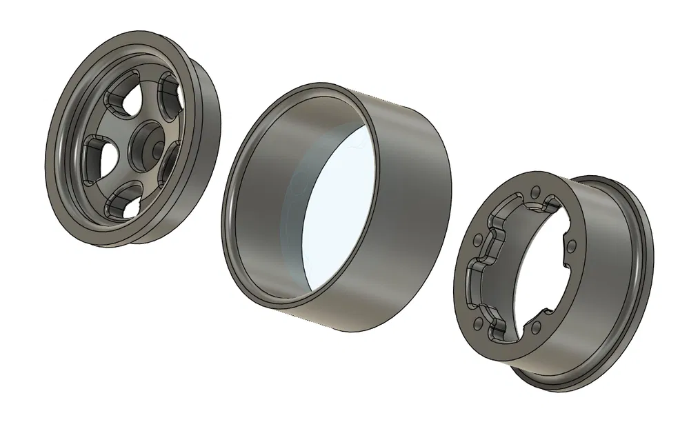 Mâm Bead-lock Wheel RC Crawler 1/10 (HEX 12mm & 6mm) - Image 4