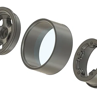 Mâm Bead-lock Wheel RC Crawler 1/10 (HEX 12mm & 6mm)