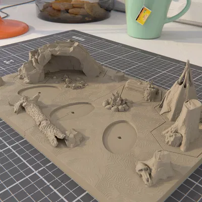 Diorama + Hex Terrain cho Rippa's Snarlfangs