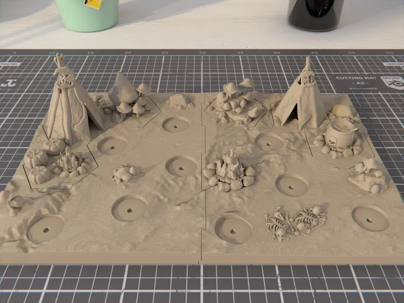 Diorama + Hex Terrain cho Zarbag's Gitz - Image 1