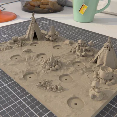 Diorama + Hex Terrain cho Zarbag's Gitz