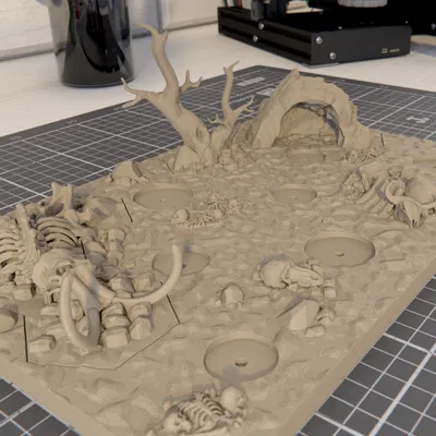 Diorama + Hex Terrain cho The Grymwatch