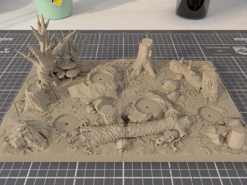 Diorama + Hex Terrain cho Ylthari's Guardians - Image 1